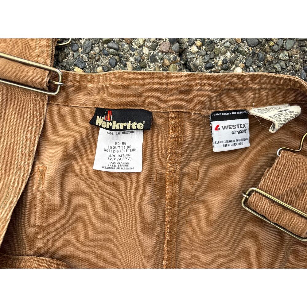 Thrashed Workrite Flame Resistant Overalls FR medium Regular Arc 12.7 (atpv) - Picture 8 of 8